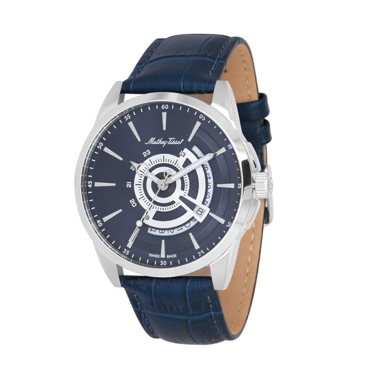 Mathey-Tissot Mondo Quartz Blue Dial Men's Watch H711ABU Mathey-Tissot Mondo Quartz Blue Dial Men's Watch H711ABU