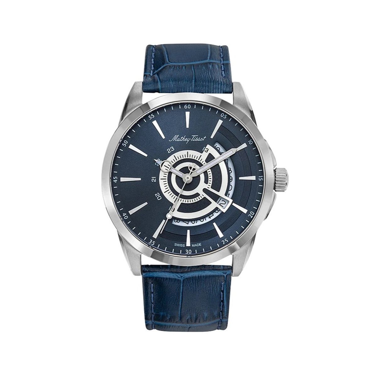 Mathey-Tissot Mondo Quartz Blue Dial Men's Watch H711ABU Mathey-Tissot - Men's Dress Watches
