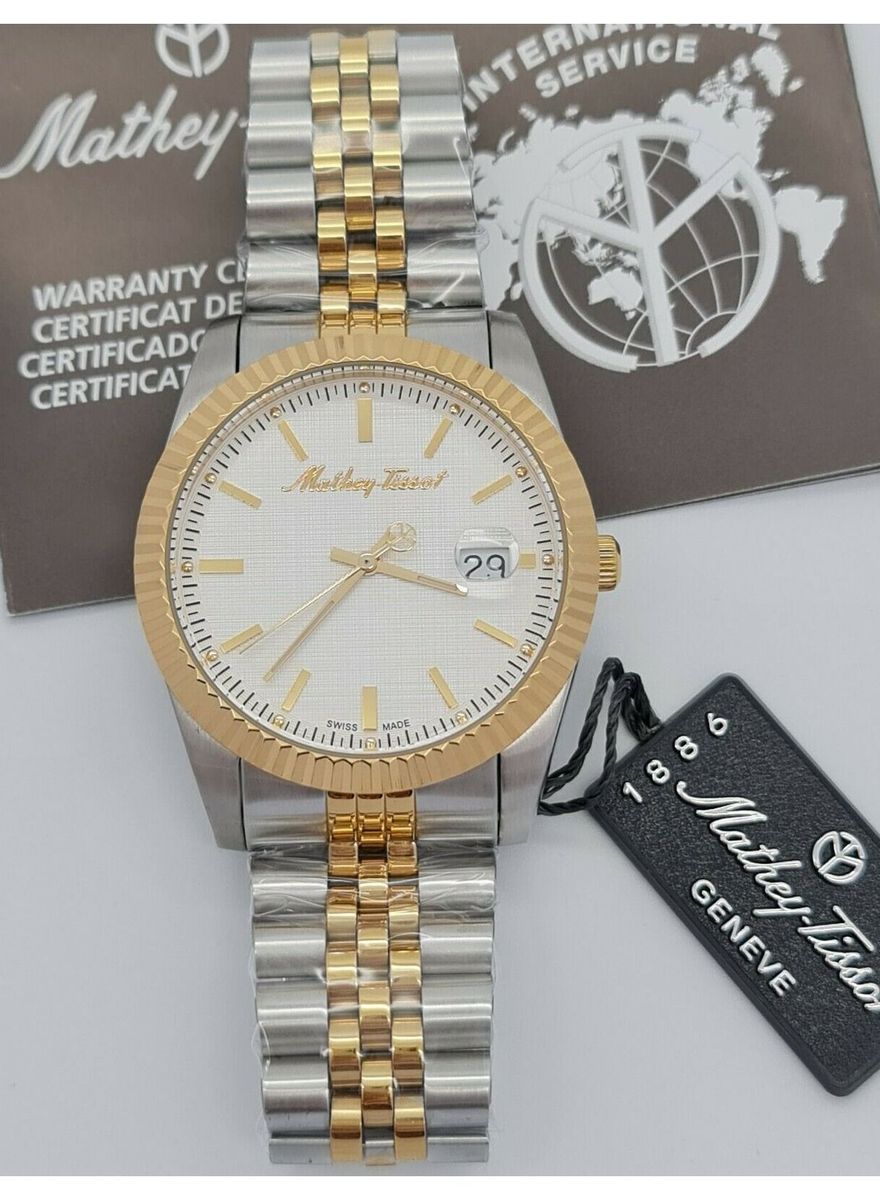 Mathey-Tissot Rolly III Men's Watch with Elegant Silver Dial H810BI Mathey-Tissot - Men's Dress Watches 1