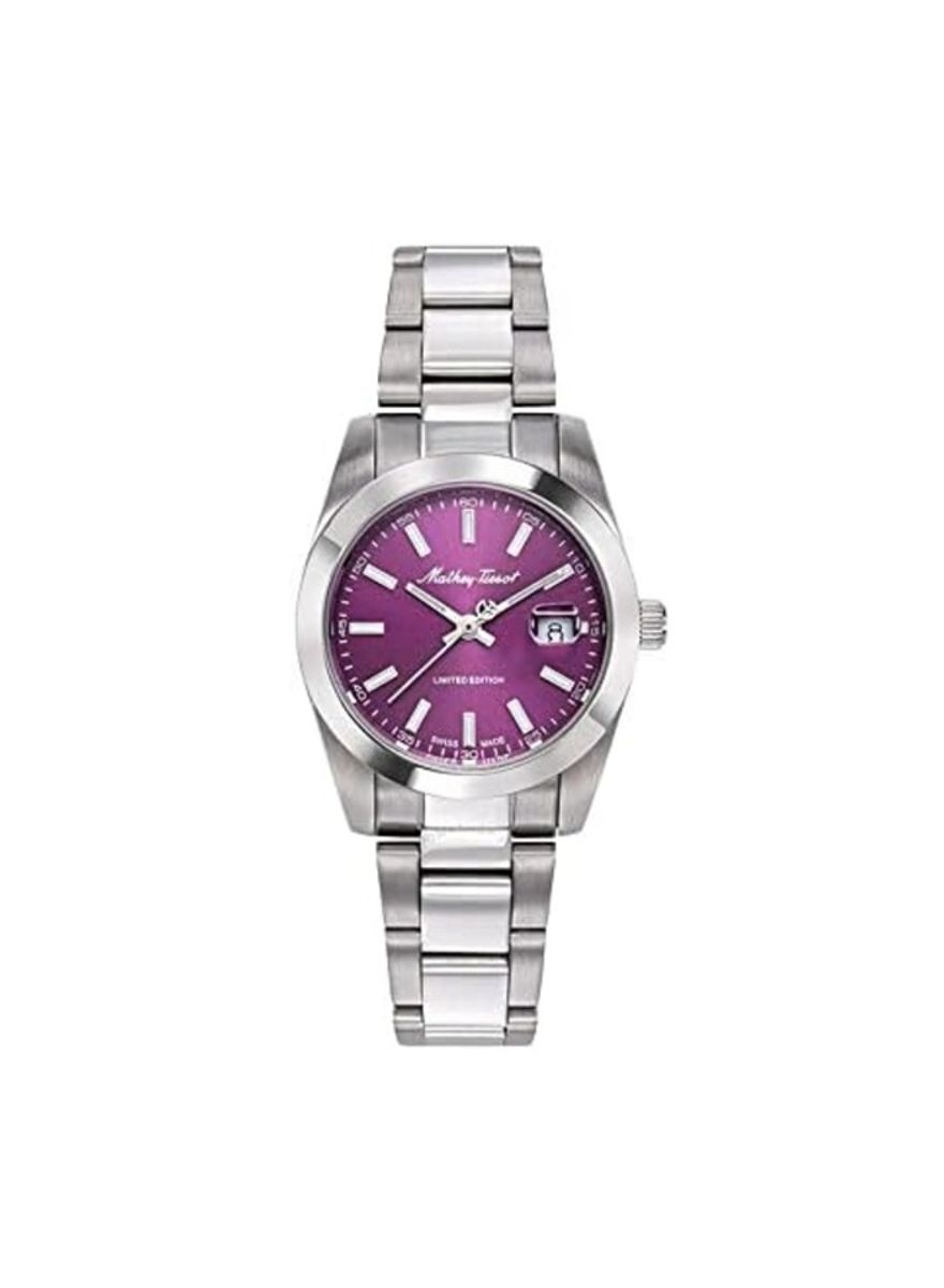 Mathey-Tissot Swiss Made Women’s Watch with Purple Dial - D451Pu Mathey-Tissot - Women's Dress Watches