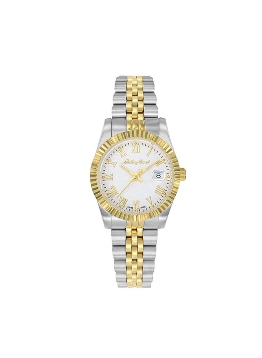 Mathy III Roman Quartz Ladies Watch with White Dial D810BBR Mathey-Tissot - Women's Dress Watches