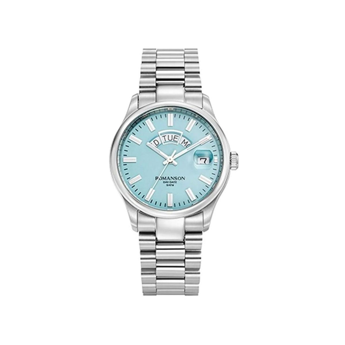 Romanson TMFM3BS007WWA92W Men's Stylish Steel Wristwatch Romanson - Men's Dress Watches