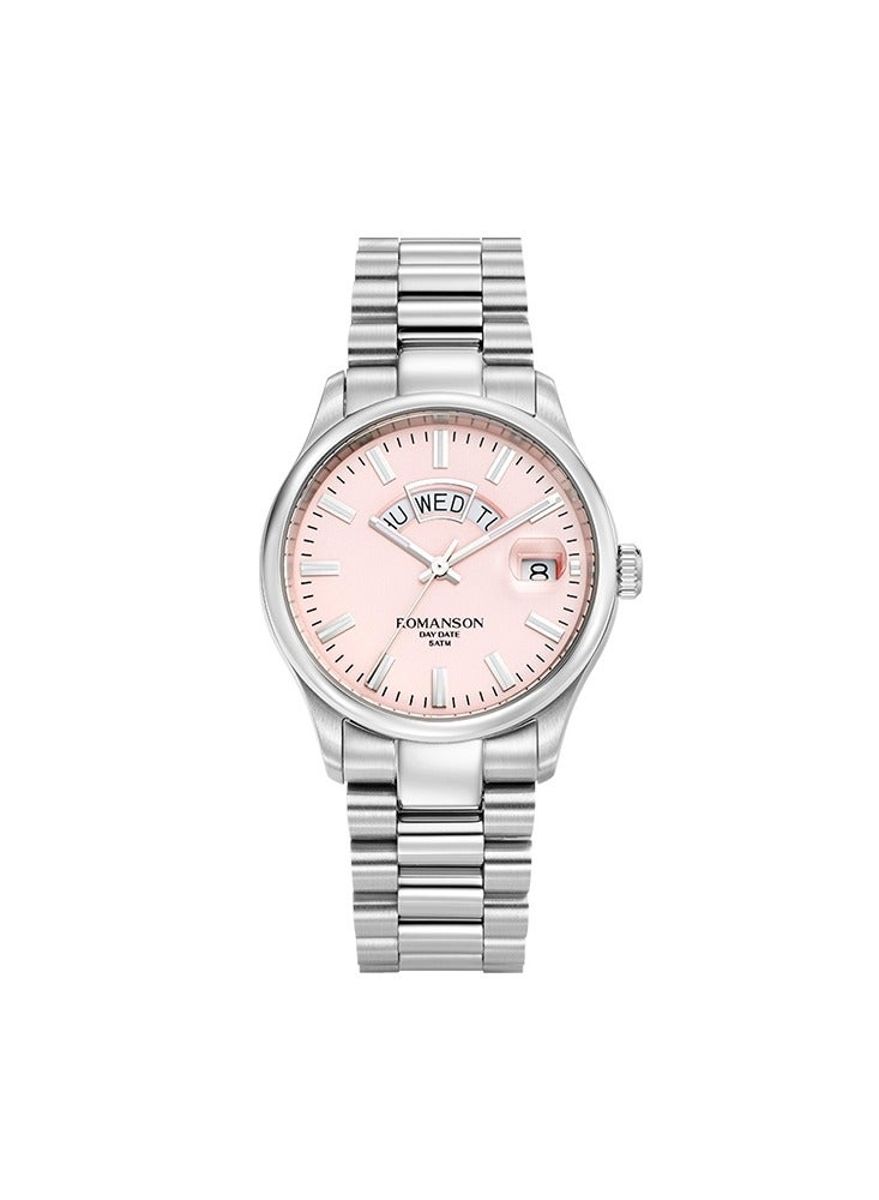 Romanson Women's Pink Dial Quartz Wristwatch TMFM3BS007WWAE2W Romanson - Women's Dress Watches
