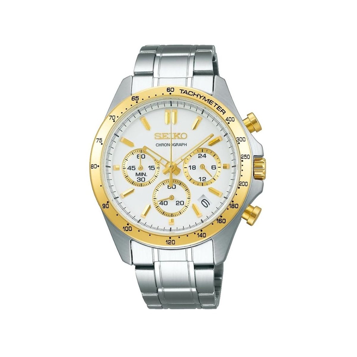 Seiko Selection SBTR024 Two-Tone Quartz Chronograph Watch Seiko - Men's Dress Watches
