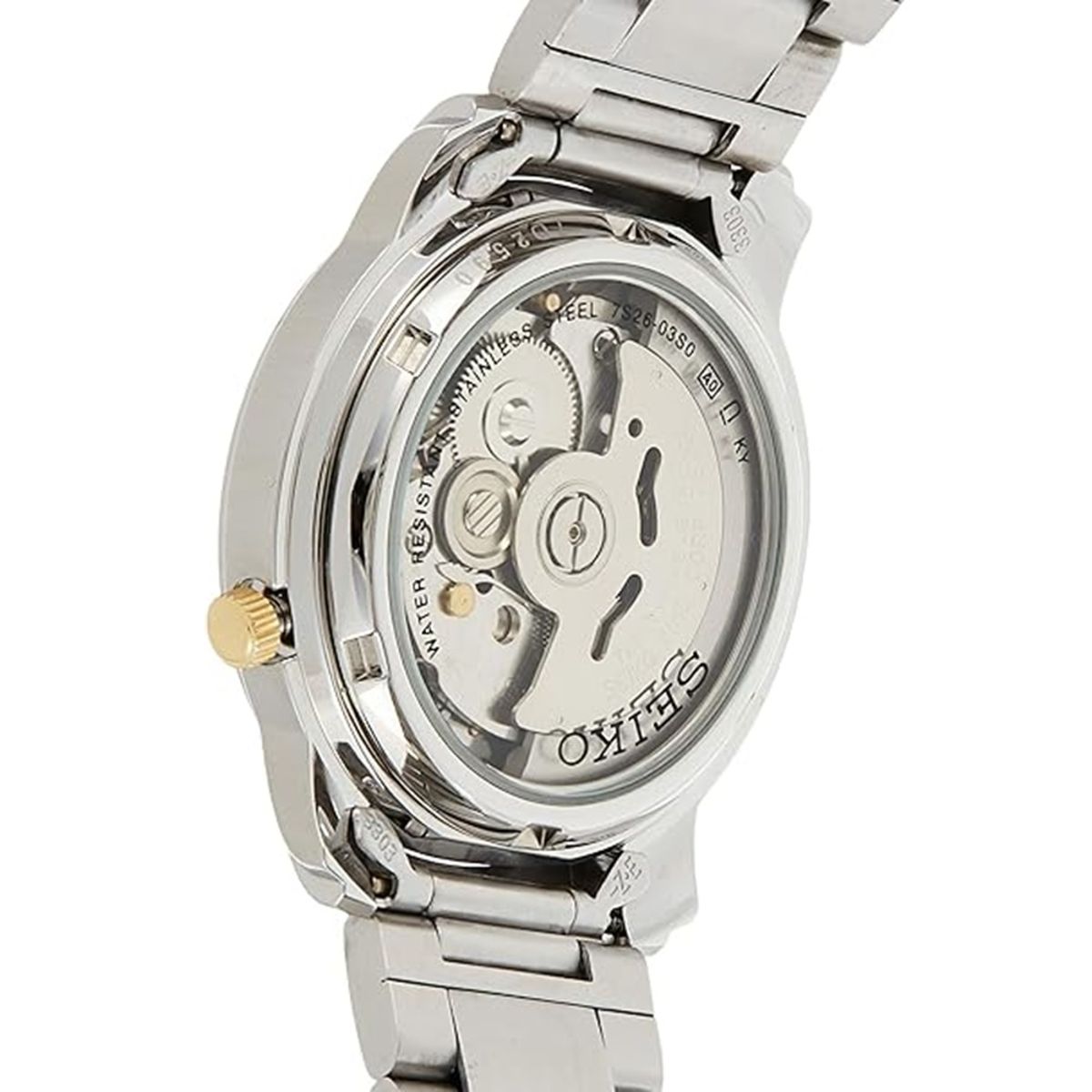 Seiko 5 Automatic Gold Dial Stainless Steel Watch SNKL81K1 Seiko 5 Automatic Gold Dial Stainless Steel Watch SNKL81K1