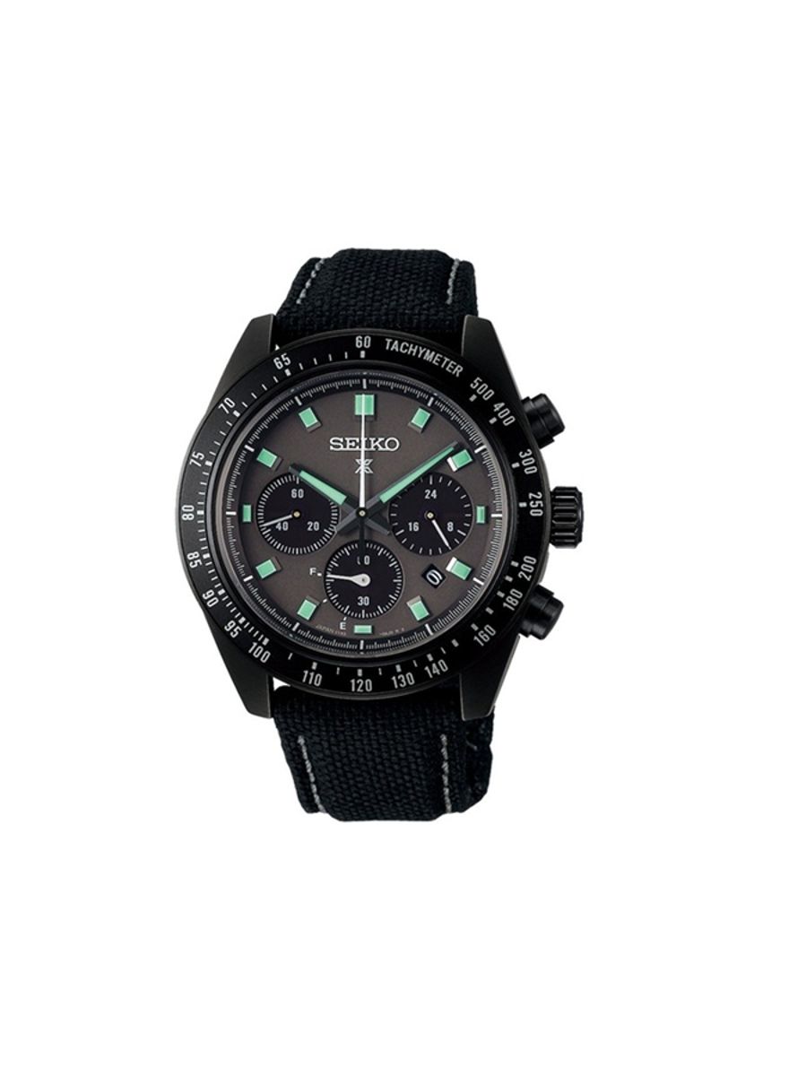 Seiko Black Series Speed Timer Solar Prospex SBDL105 Seiko - Men's Dress Watches