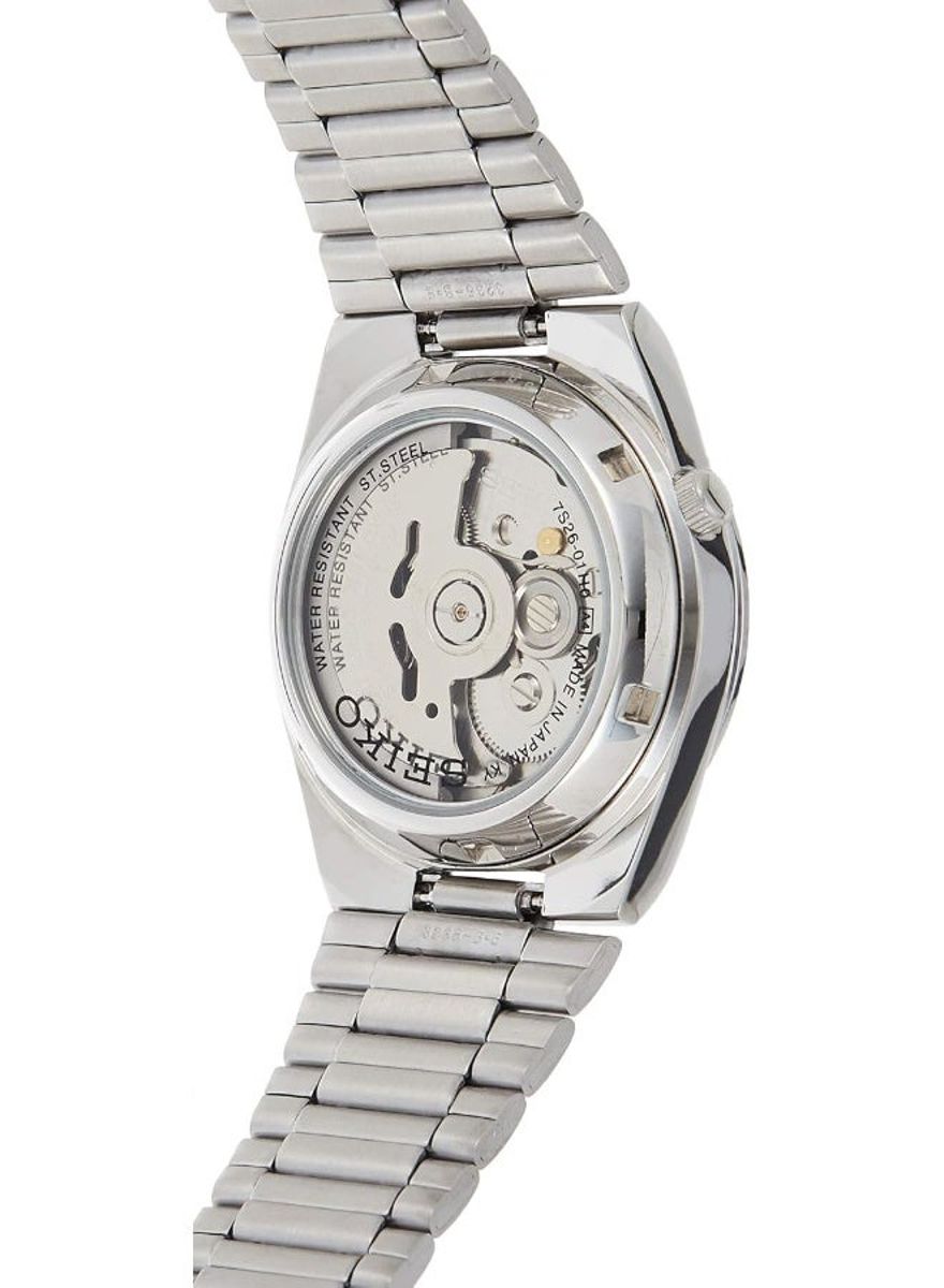 Seiko Men's Black Dial Stainless Steel Analog Watch - Snk063J5 Seiko - Men's Dress Watches 1