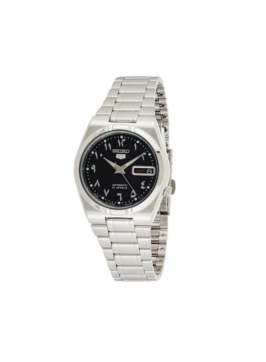 Seiko Men's Black Dial Stainless Steel Analog Watch - Snk063J5 Seiko - Men's Dress Watches