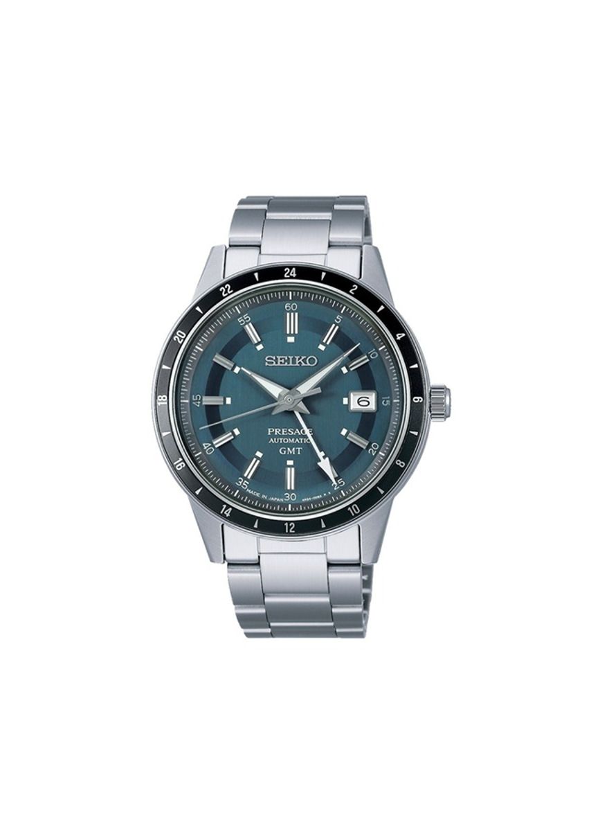 Seiko Presage Automatic GMT Style60’s Watch SARY229 Seiko - Men's Dress Watches