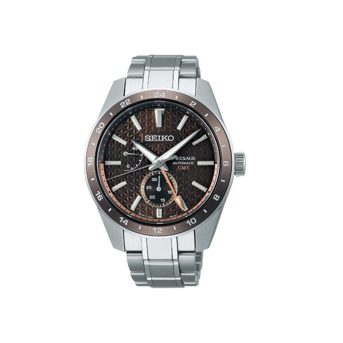 Seiko Presage SPB225J1 Automatic Watch with Dual Time Function Seiko - Men's Dress Watches