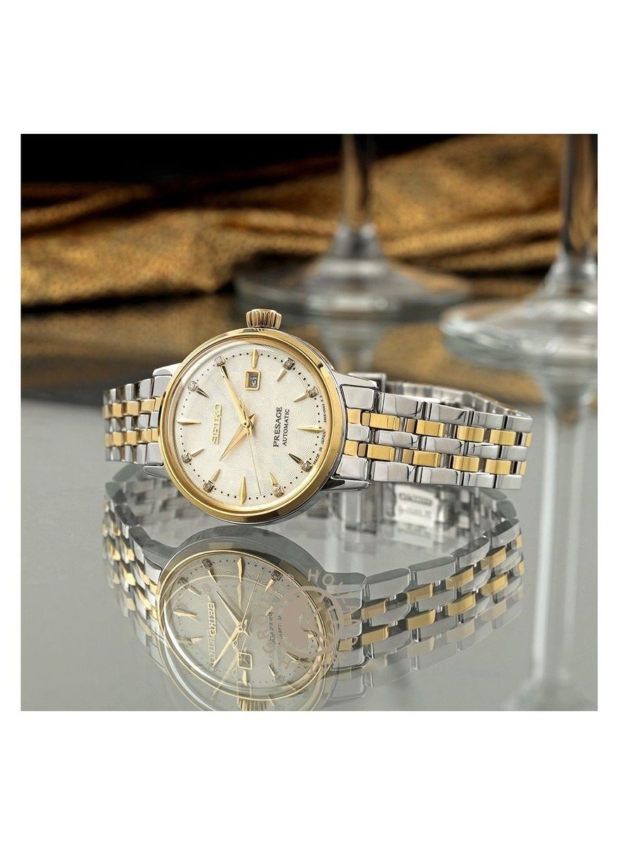 Seiko Presage Cocktail Time White Lady Automatic Watch SRE010J1 Seiko - Women's Dress Watches 1