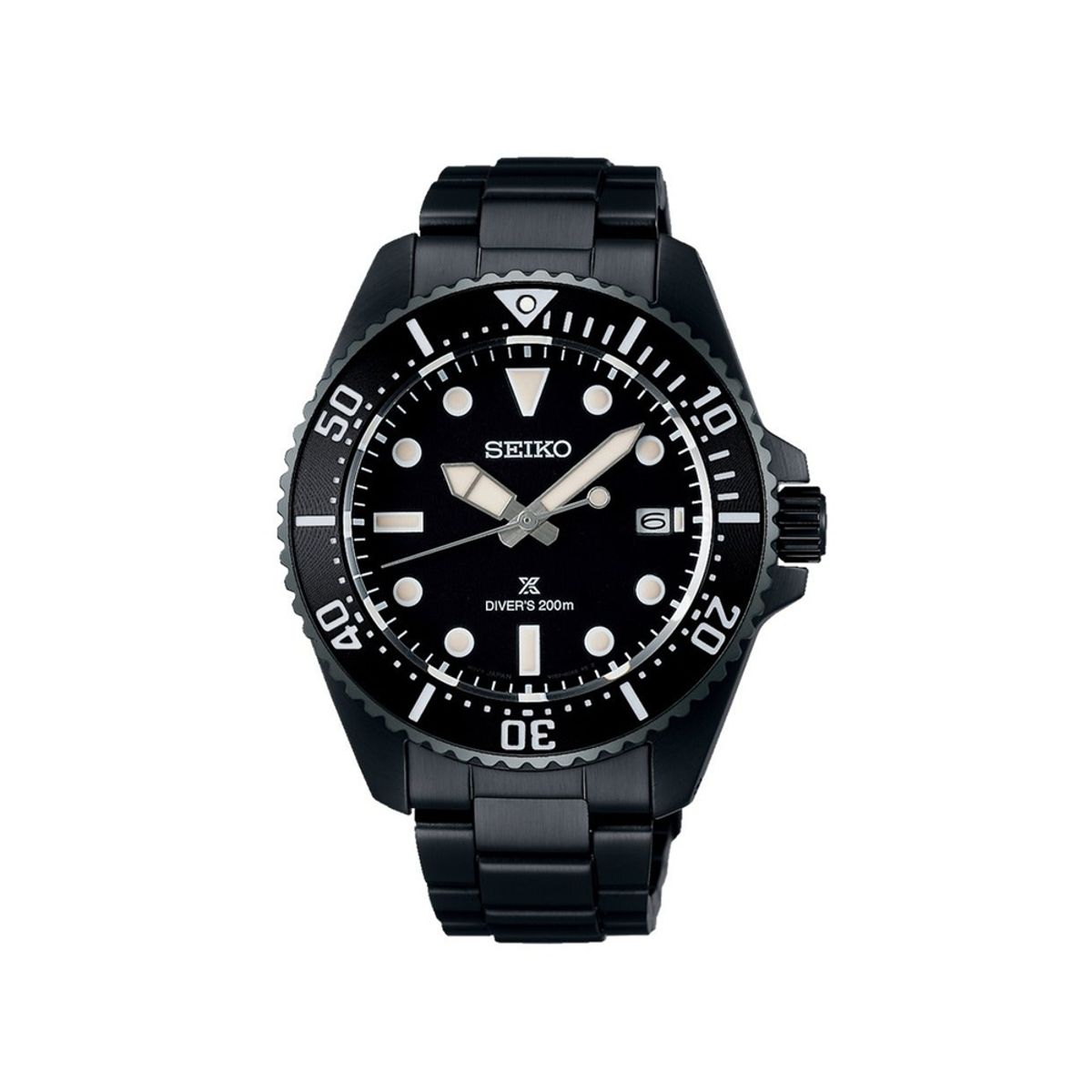 Seiko Prospex Solar Black Dial Men's Watch SNE599 Seiko - Men's Dress Watches