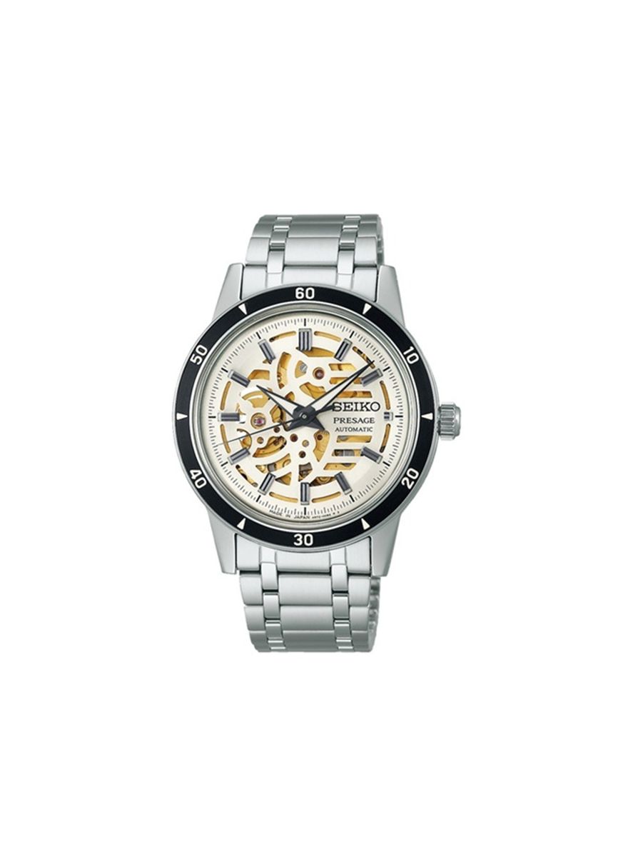 Seiko SARY255 Style 60's Automatic Skeleton Dial Watch Seiko - Men's Dress Watches