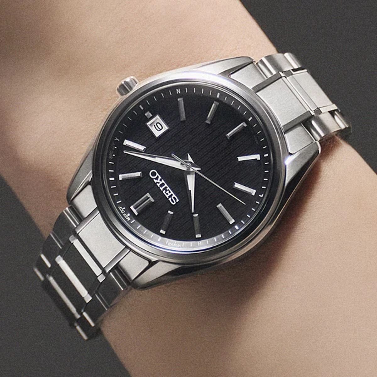 Seiko SBTM341 Solar Radio Wave Titanium Watch Seiko - Men's Dress Watches 1