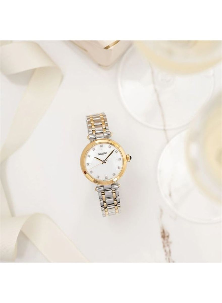 Seiko Women’s Quartz Watch with Diamond Mother-of-Pearl Dial SRZ532P1 Seiko - Women's Dress Watches 1