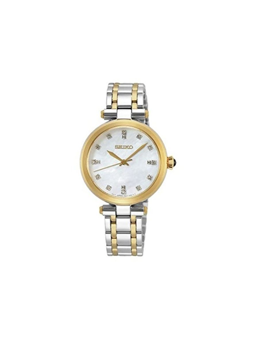 Seiko Women’s Quartz Watch with Diamond Mother-of-Pearl Dial SRZ532P1 Seiko - Women's Dress Watches