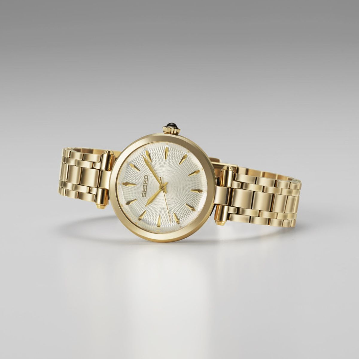 Seiko SRZ554P1 Gold Stainless Steel Women’s Quartz Watch Seiko - Women's Dress Watches 1