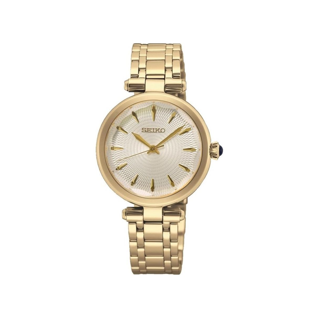Seiko SRZ554P1 Gold Stainless Steel Women’s Quartz Watch Seiko - Women's Dress Watches