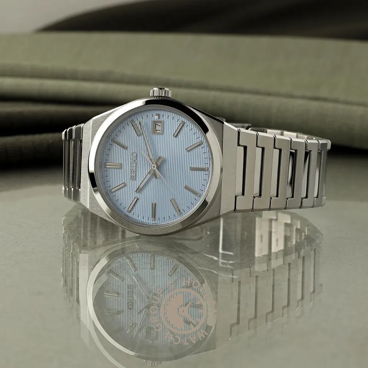 Seiko Essentials Quartz Watch with Light Blue Dial SUR599P1 Seiko - Men's Dress Watches 1