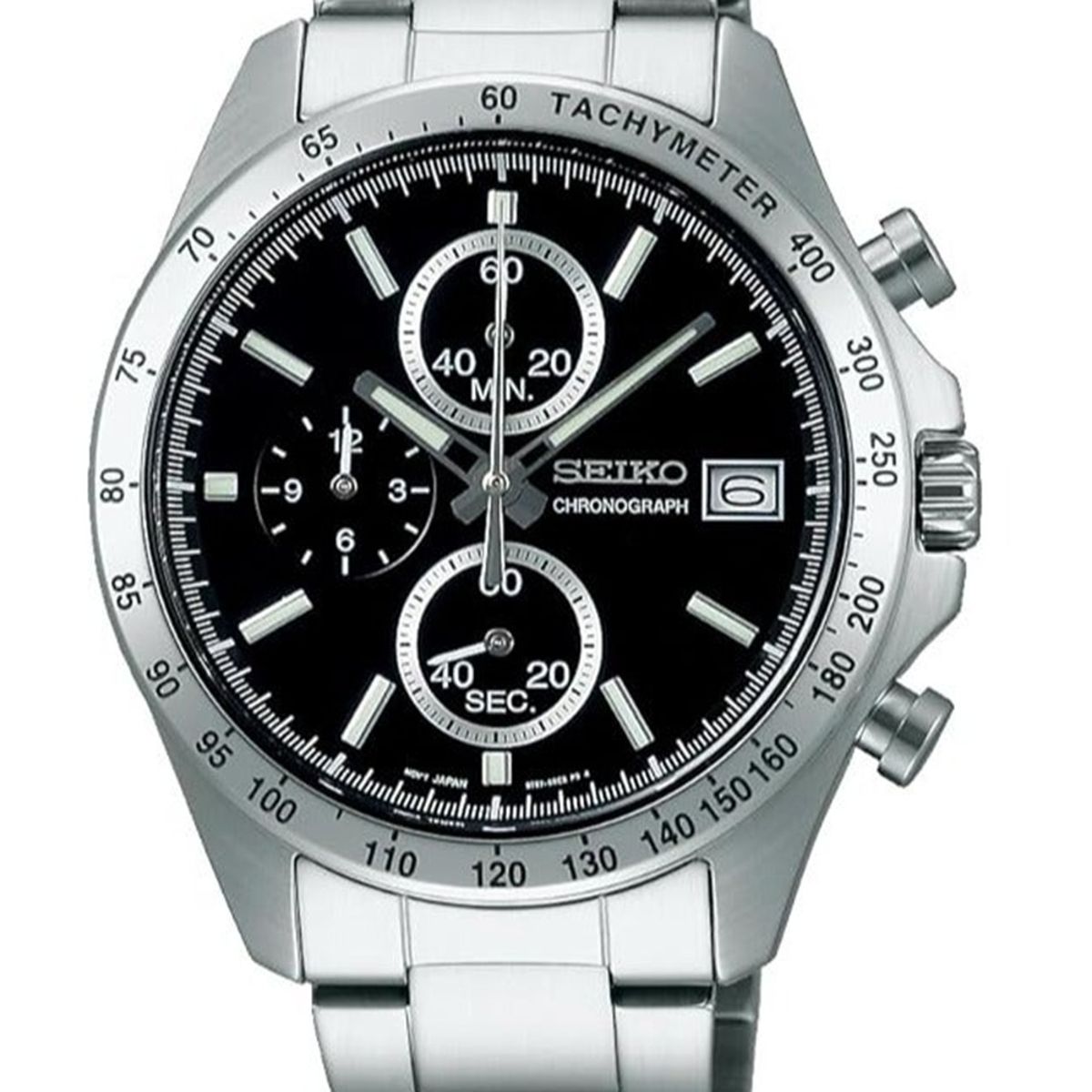 Seiko Spirit Chronograph Quartz Stainless Steel Black Dial SBTR005 Seiko Spirit Chronograph Quartz Stainless Steel Black Dial SBTR005