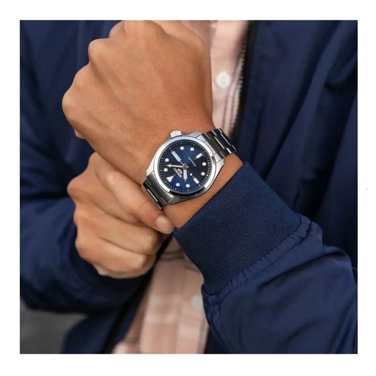 Seiko SRPE53K1 Automatic Blue Dial Stainless Steel Watch Seiko SRPE53K1 Automatic Blue Dial Stainless Steel Watch