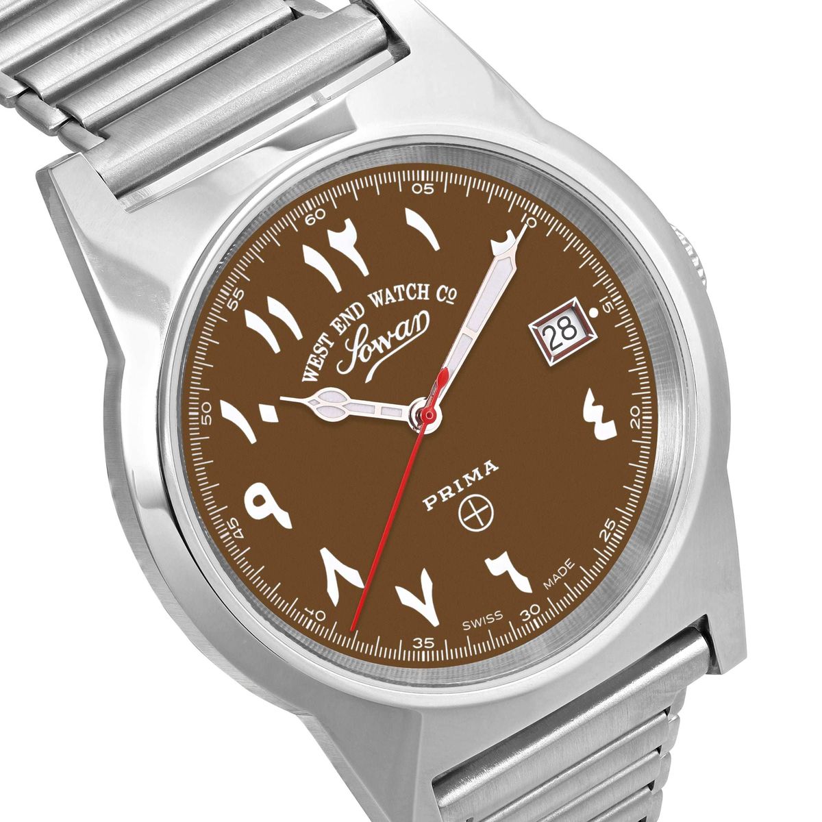 Souq Edition Watch with Brown Dial & Luminescent Arabic Numerals 6841.10.3373R West End Watch Co - Men's Dress Watches 1