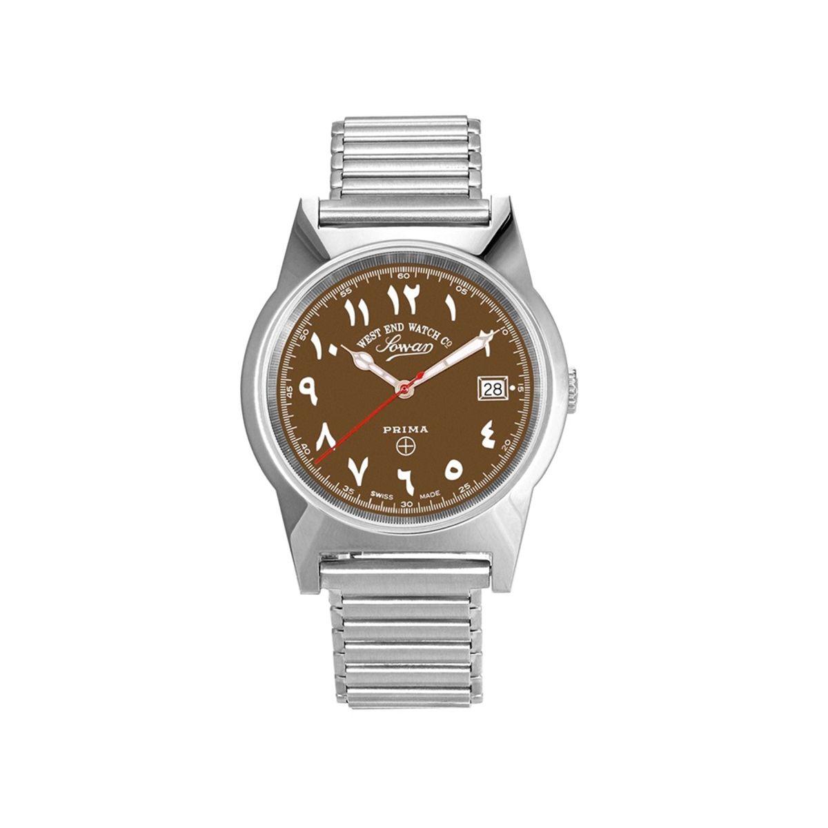 Souq Edition Watch with Brown Dial & Luminescent Arabic Numerals 6841.10.3373R West End Watch Co - Men's Dress Watches