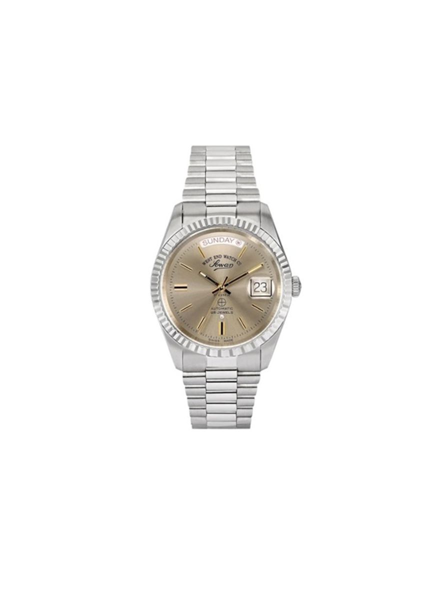 West End Men's Silver Tone Automatic Swiss Watch Classic 6868.10.3034 West End Watch Co - Men's Dress Watches