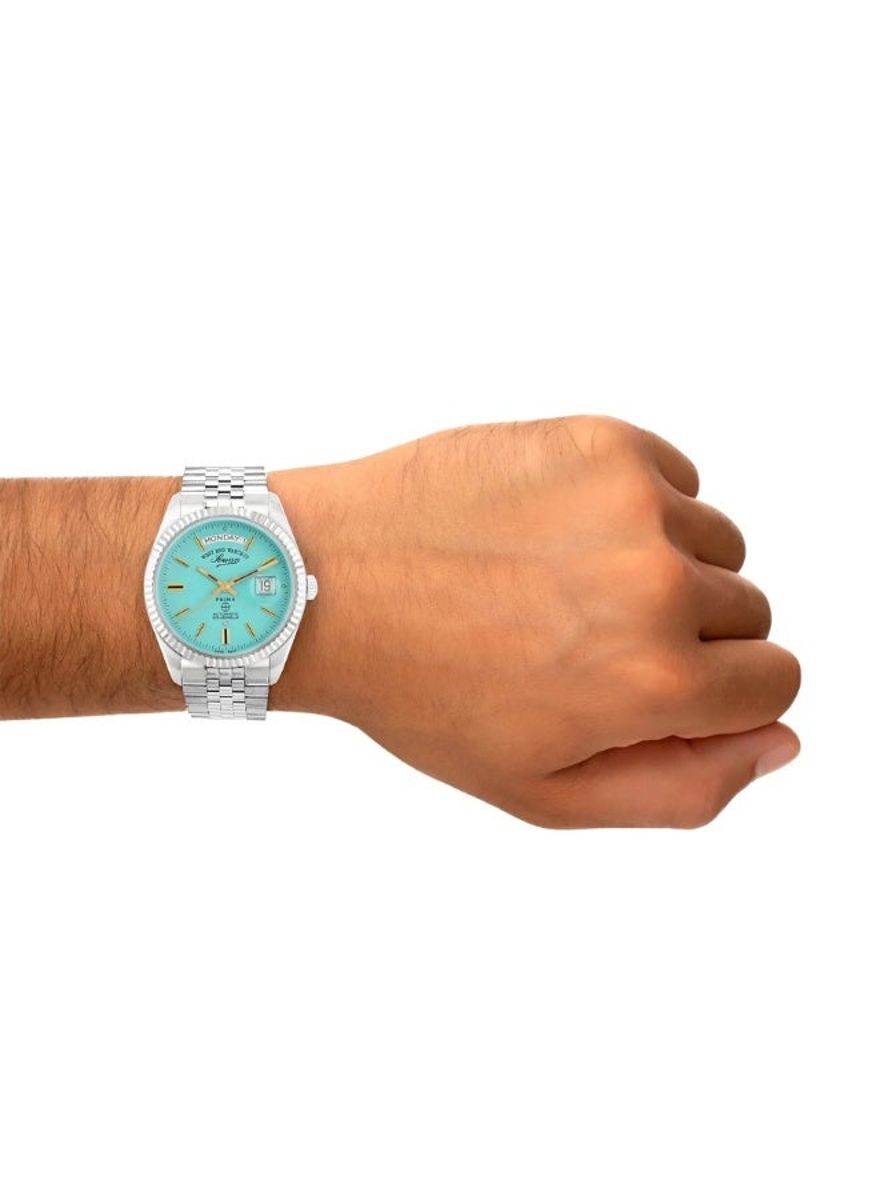 West End Men's Automatic Silver Turquoise Dial Watch 6868.10.3337 West End Watch Co - Men's Dress Watches 3