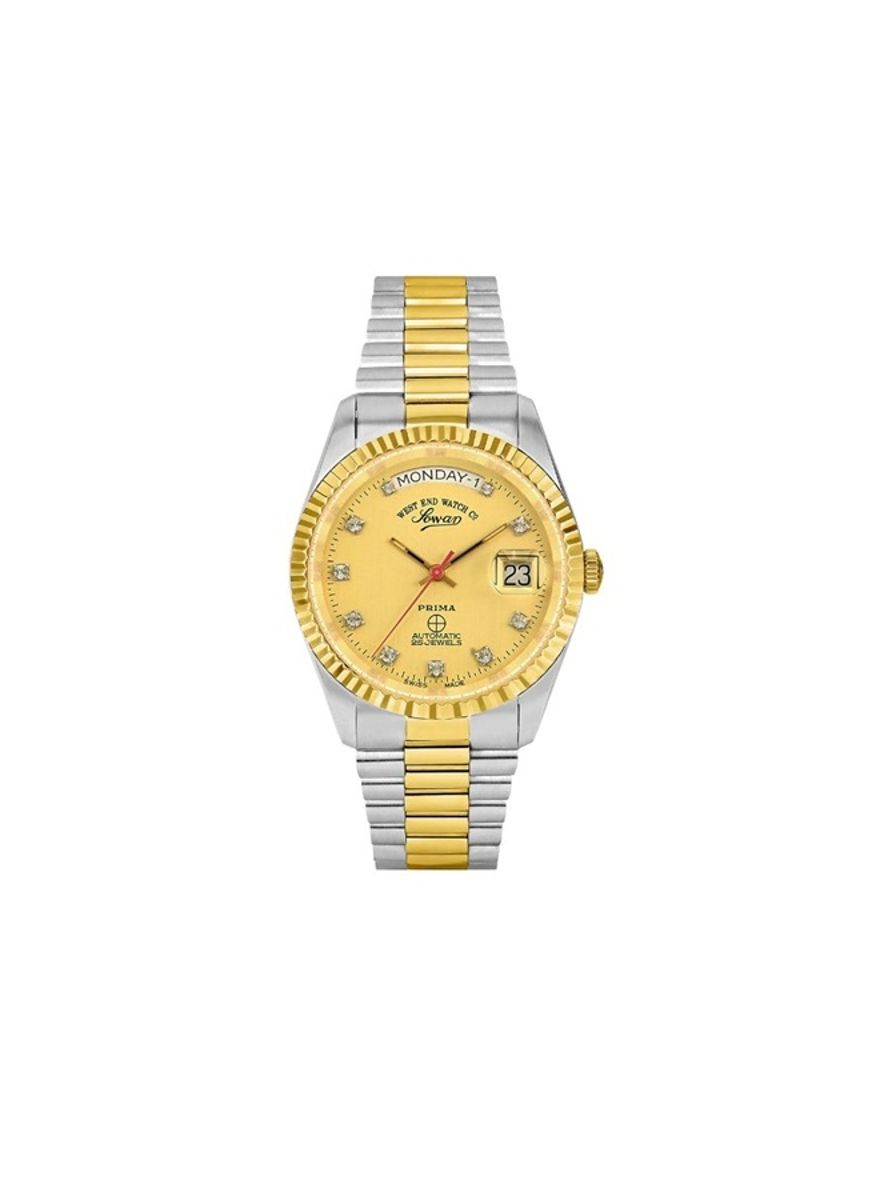 West End Women's Silver Tone Automatic Champagne Dial Watch 6828.20.2795 West End Watch Co - Women's Dress Watches