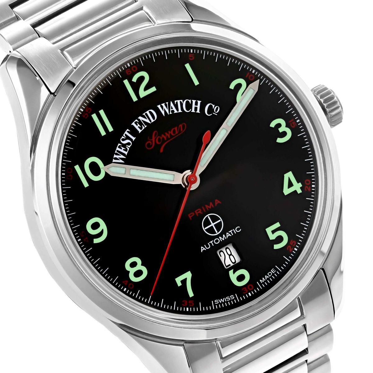 West End Sowar Prima Automatic Black Dial Stainless Steel 8149.10.0207 West End Watch Co - Men's Dress Watches 2