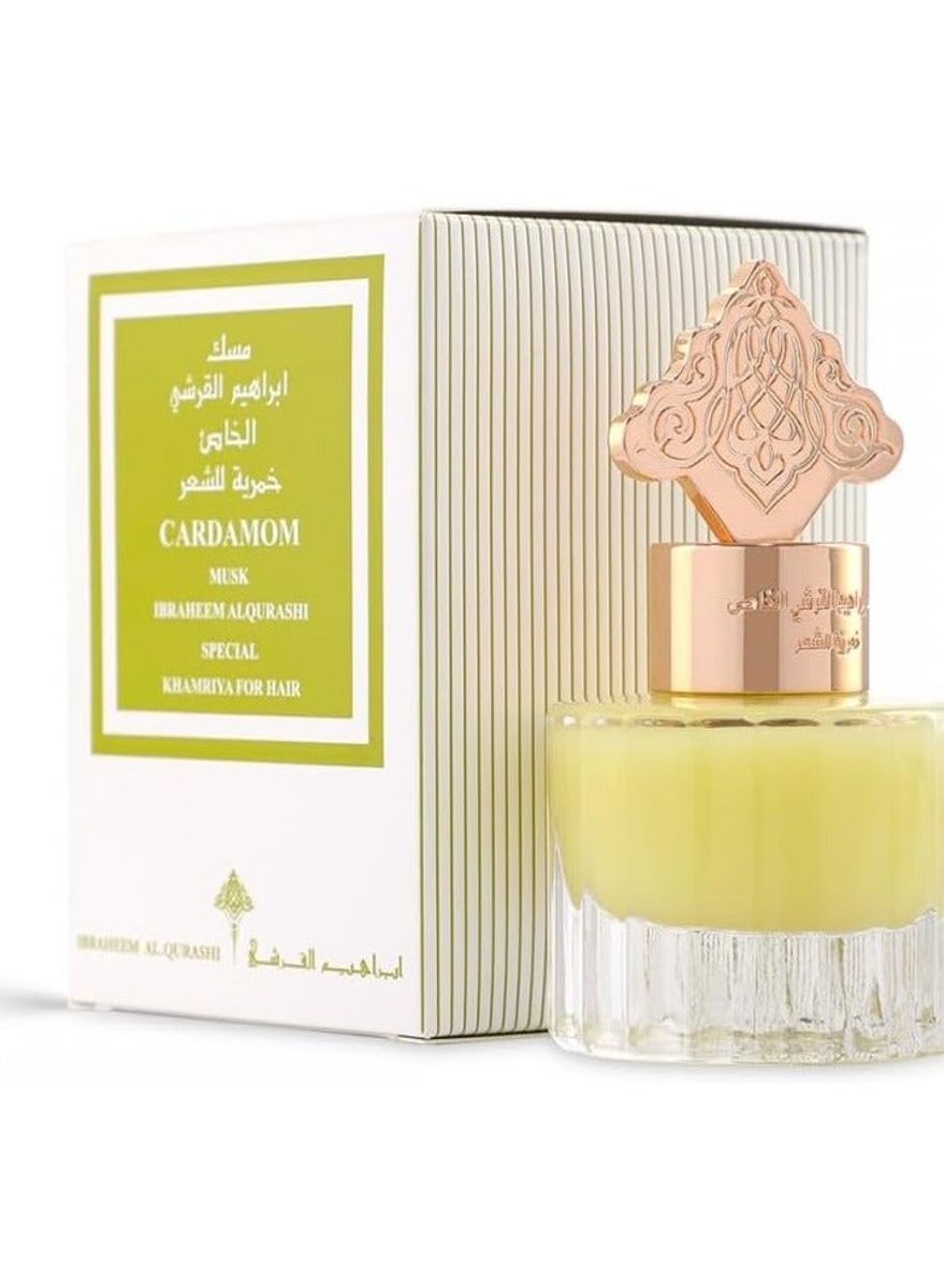 Cardamom Musk Khamriya For Hair 15 ml Ibraheem Al.Qurashi - Women's Hair Mist 1