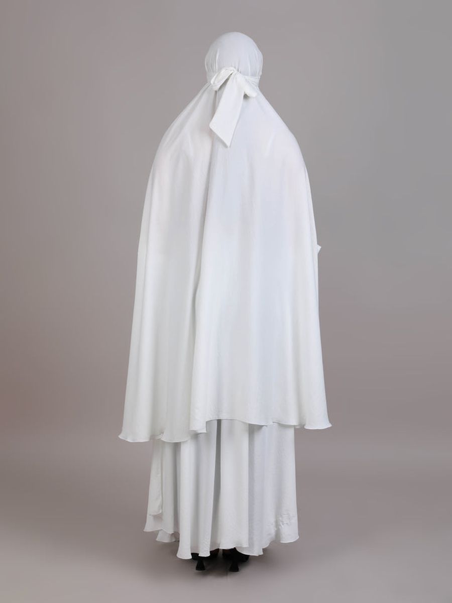 White Harir Maqsood Abaya