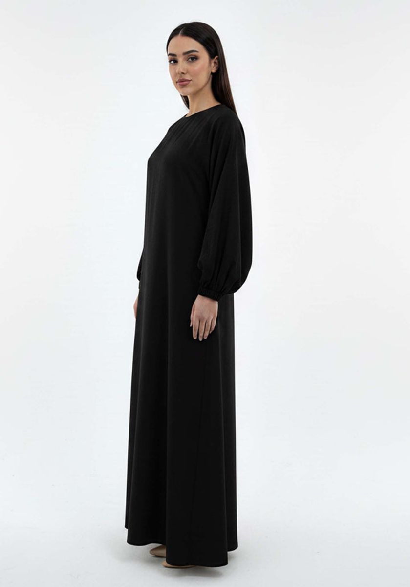 Lightweight Harir Maqsood Black Prayer Abaya Msquare Fashion - Women's Abayas 1