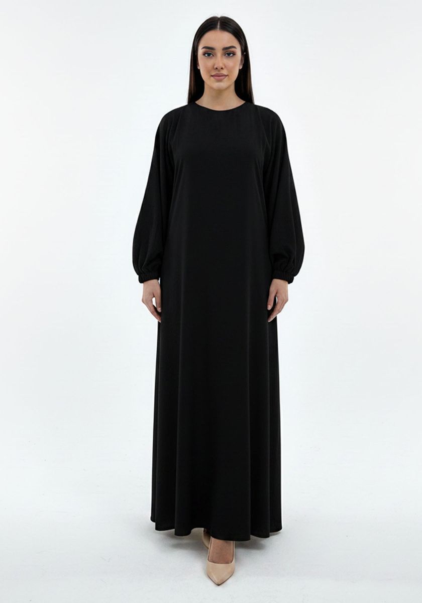 Lightweight Harir Maqsood Black Prayer Abaya Msquare Fashion - Women's Abayas 9