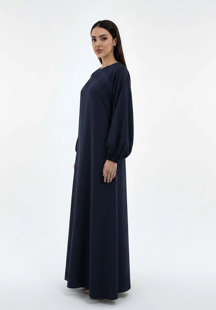 Lightweight Blue Harir Maqsood Prayer Abaya