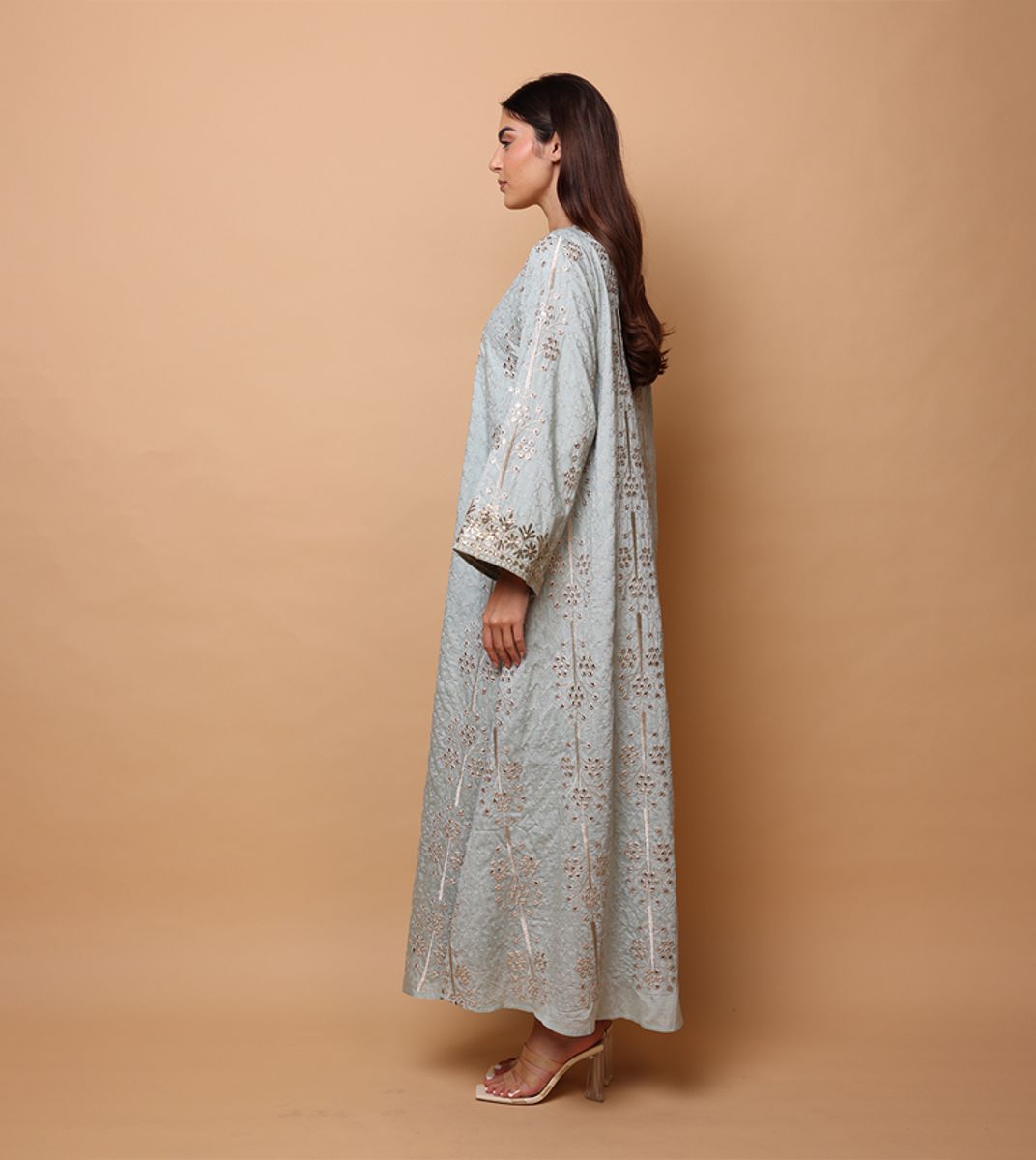 Ikkxa WIDAD Embroidered Crew Neck Jalabiya IKKXA - Women's Jalabiyas 59