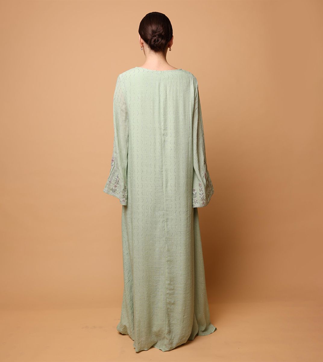 Ikkxa Nahla Embellished Flared Sleeves Jalabiya IKKXA - Women's Jalabiyas 19