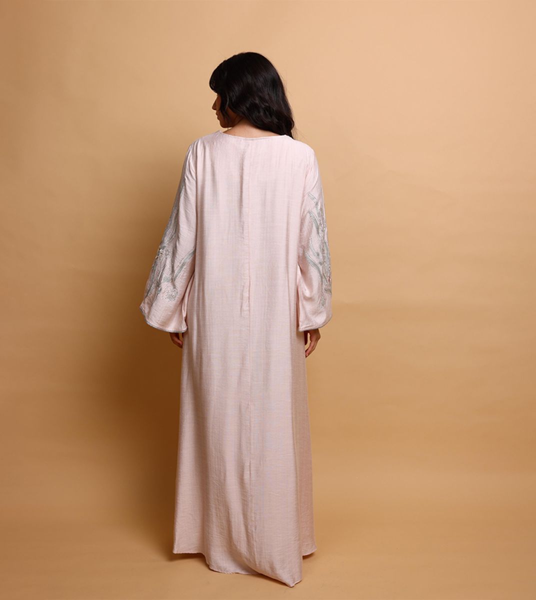 Ikkxa Qayla Embroidered Flared Sleeves Jalabiya IKKXA - Women's Jalabiyas 4