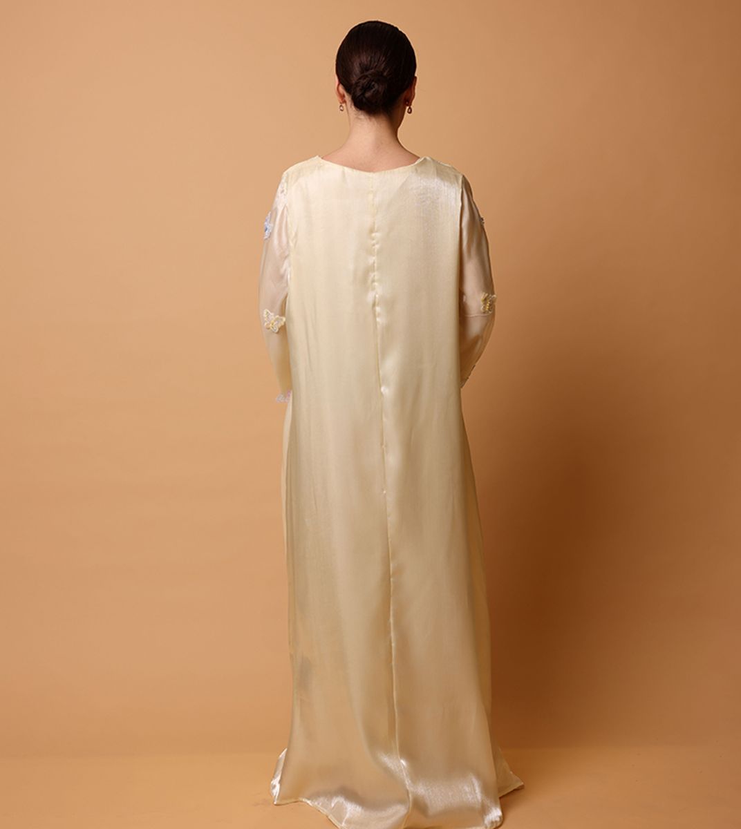 Ikkxa Banan Butterfly Appliqued Flared Sleeves Jalabiya IKKXA - Women's Jalabiyas 24