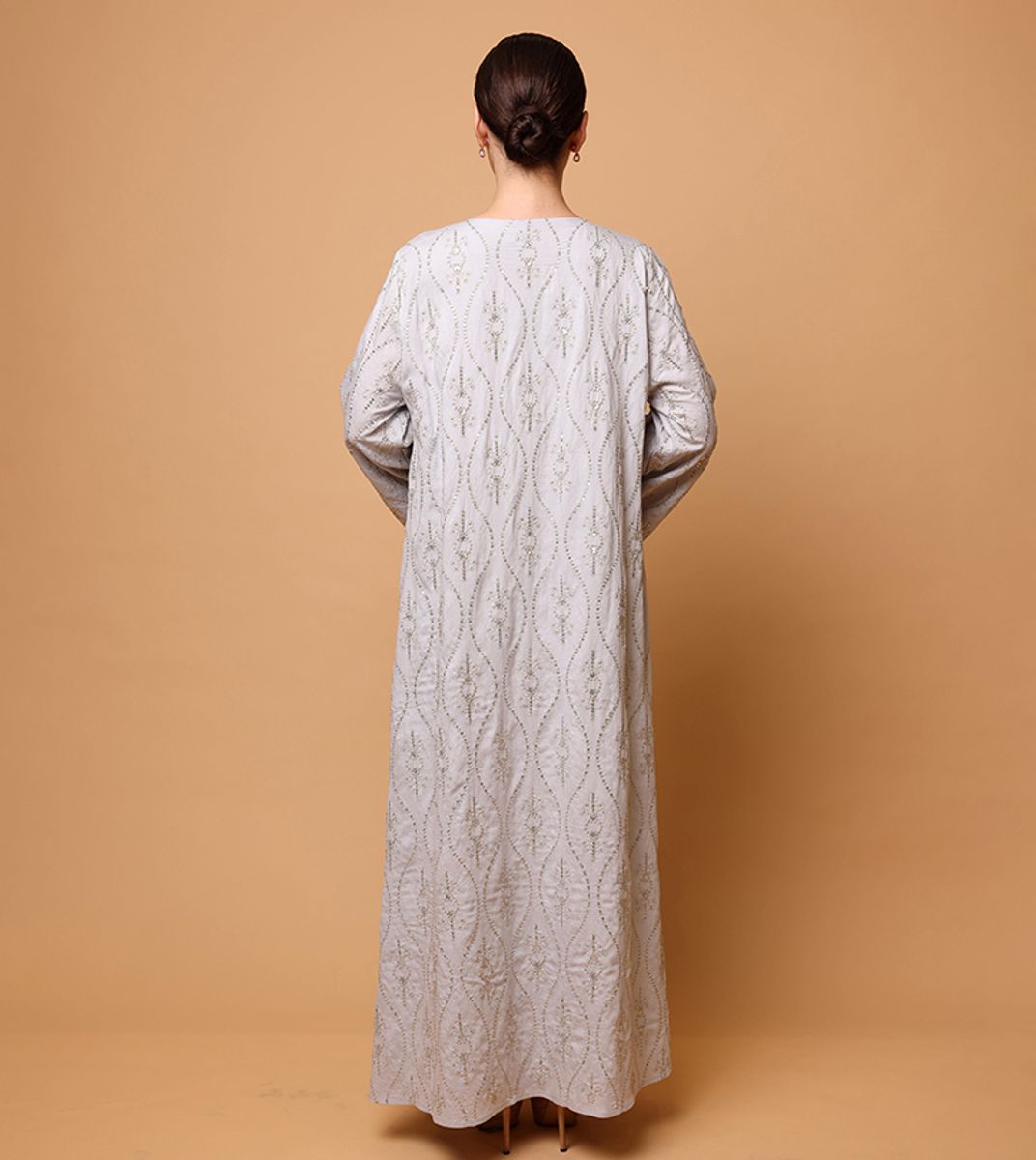 Ikkxa Hadeel Embellished Flared Sleeves Jalabiya IKKXA - Women's Jalabiyas 19