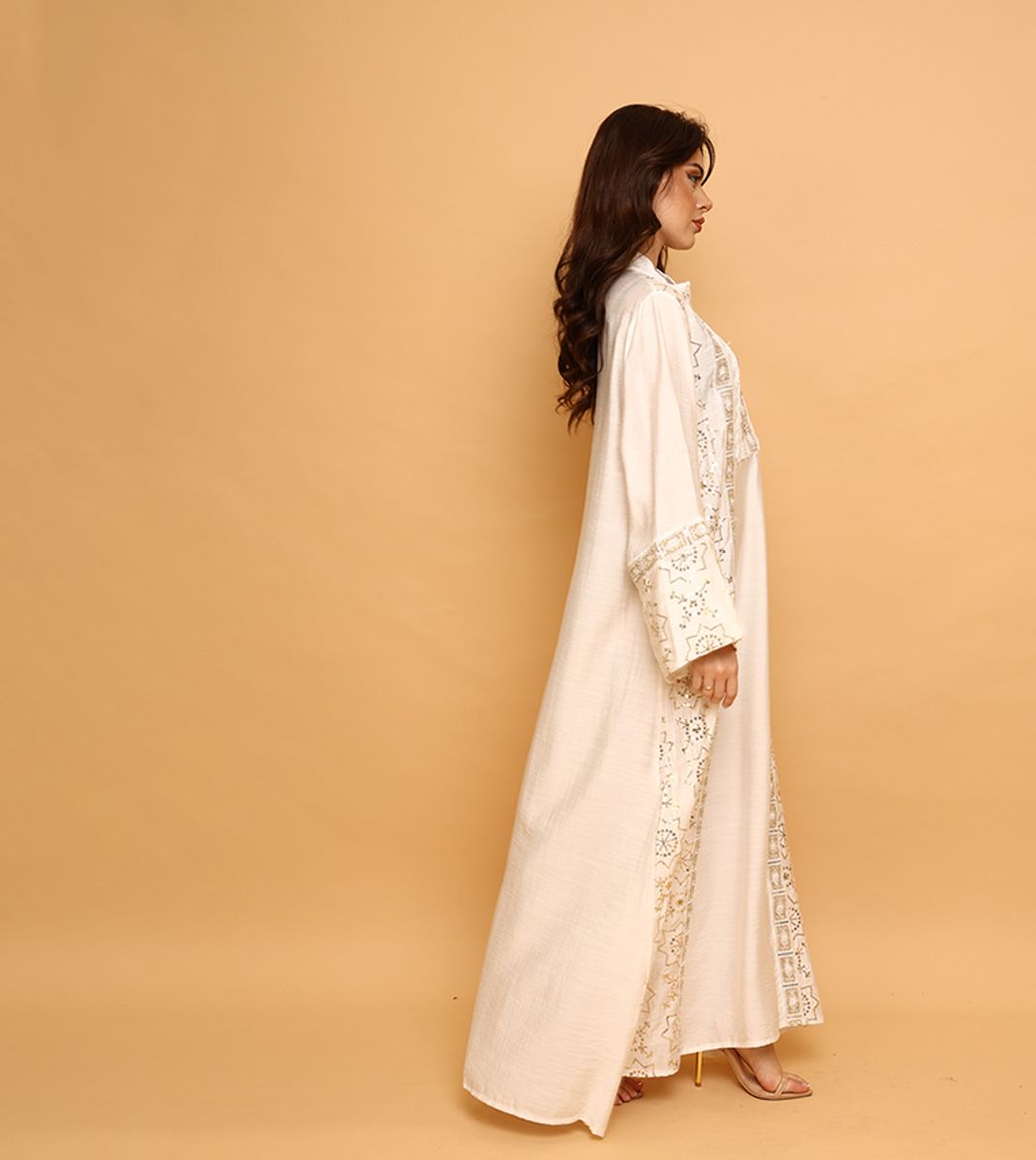 Ikkxa Fusayfisa Embellished Flared Sleeves Jalabiya IKKXA - Women's Jalabiyas 38