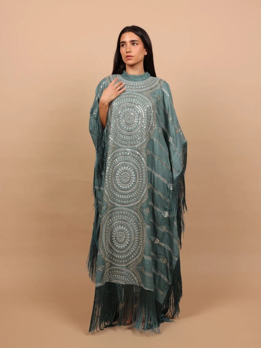 Ikkxa Shimmering Diamond Pattern Jalabiya IKKXA - Women's Jalabiyas 5