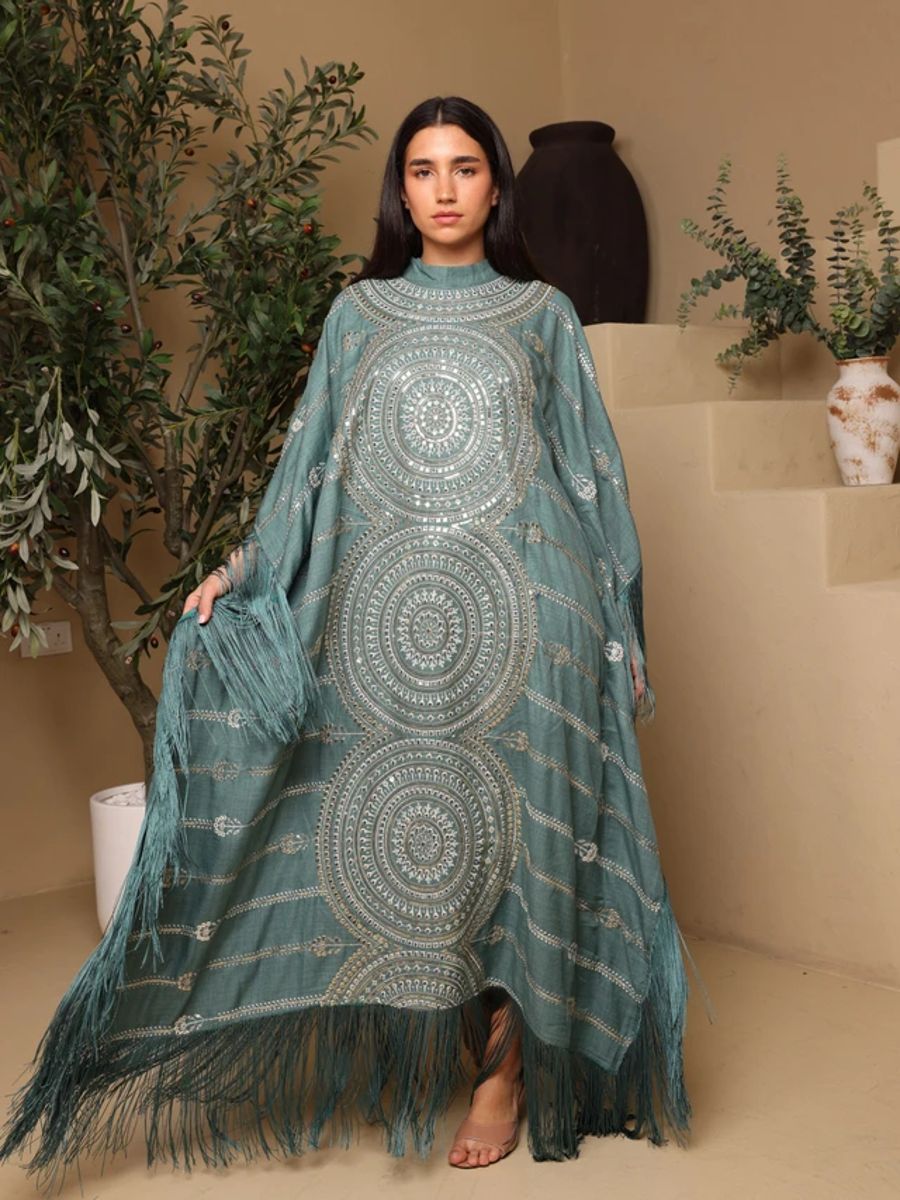 Ikkxa Shimmering Diamond Pattern Jalabiya IKKXA - Women's Jalabiyas 6