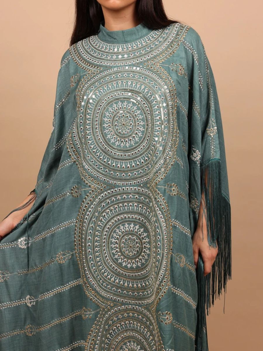 Ikkxa Shimmering Diamond Pattern Jalabiya IKKXA - Women's Jalabiyas 7