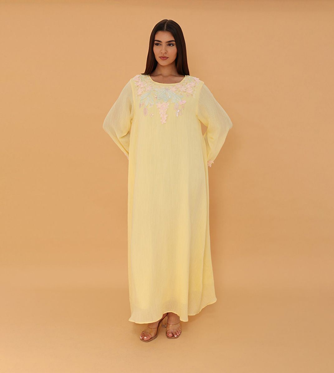 Ikkxa Butter Petal Jalabiya IKKXA - Women's Jalabiyas 31