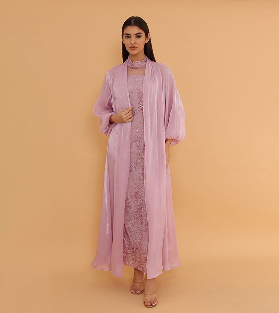 Ikkxa Classic Noor Jalabiya Ik4044 Pink IKKXA - Women's Jalabiyas 8