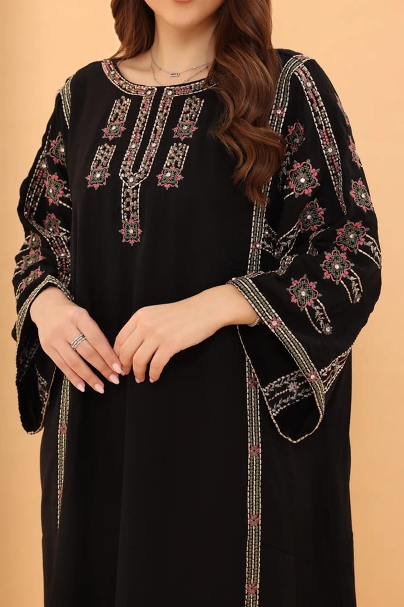Ikkxa Dalia Embroidered Flared Sleeves Jalabiya IKKXA - Women's Jalabiyas 7