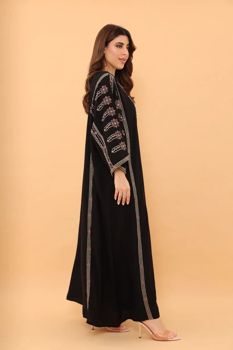 Ikkxa Dalia Embroidered Flared Sleeves Jalabiya IKKXA - Women's Jalabiyas 8