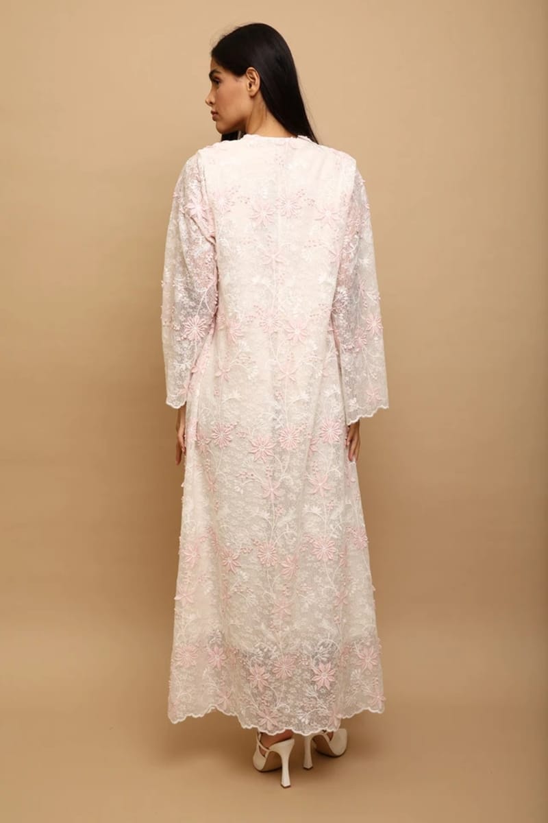 Ikkxa Thara Embroidered Flared Sleeves Jalabiya IKKXA - Women's Jalabiyas 39